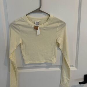 Women's Cream Long Sleeve Top